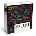 Jigsaw Puzzle, Lantern 1000 Annapolis, Blue Press Mosaic Crab Piece Maryland,