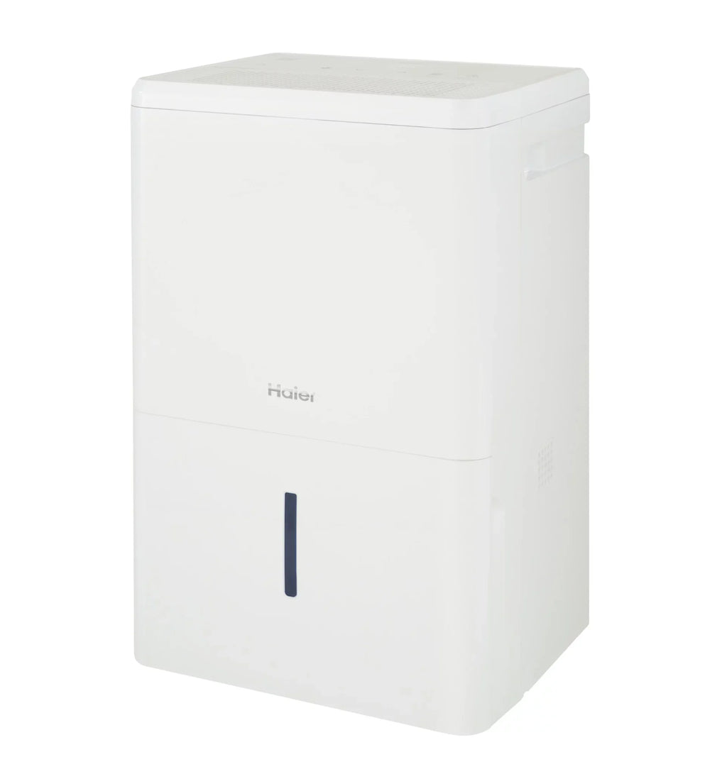 Portable Digital Haier Controls QDHR50LZ 50-Pint LED Dehumidifier, White 3-Speed (Refurbished) Restored