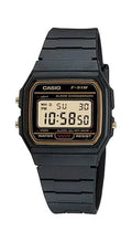 Watch Digital F-91W-1HDG Casio Gold/Black Mens