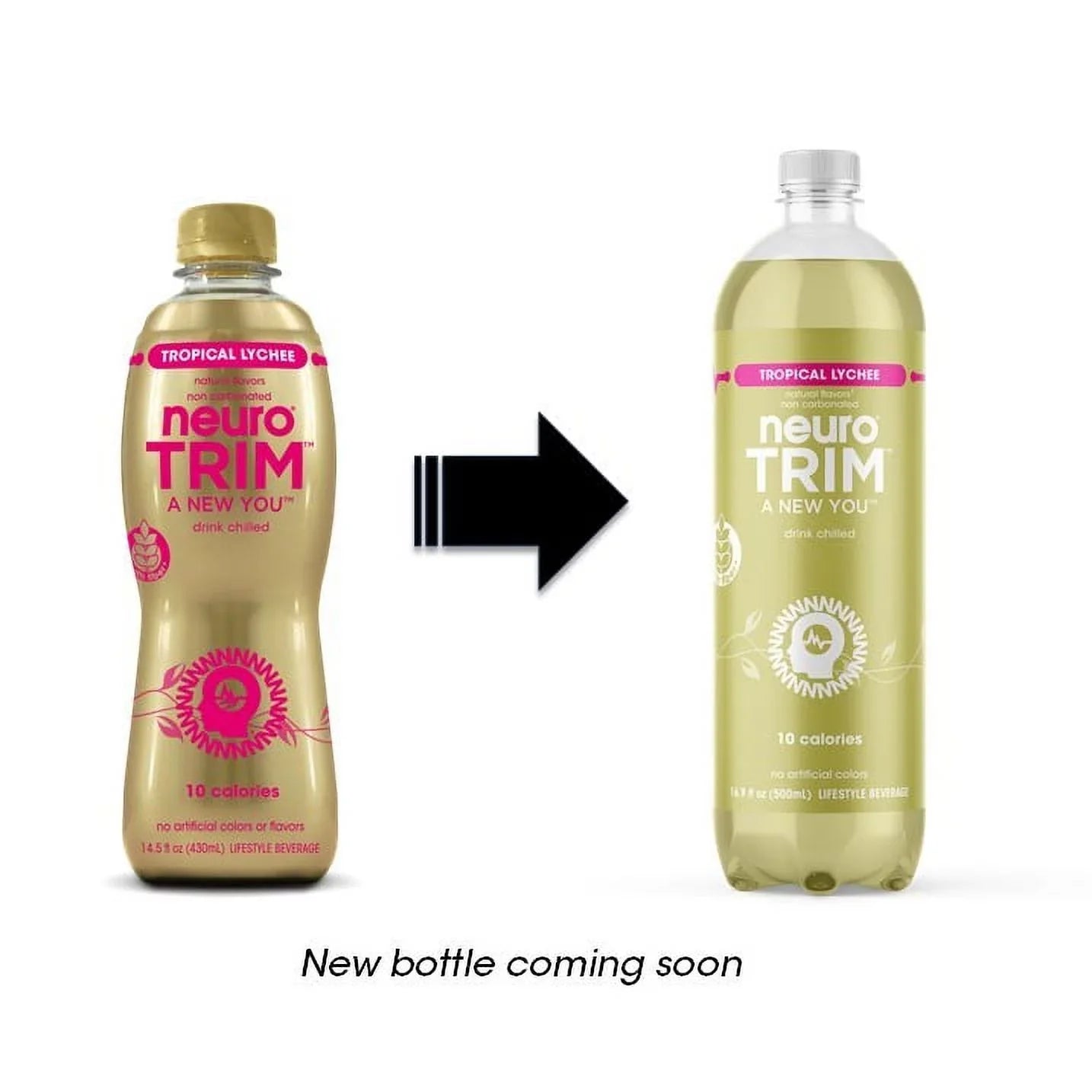Lychee, Control, Beverage Pack) for 16.9oz neuroTRIM, (12 Tropical Appetite