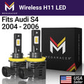 Beam/ Headlight 50W 2006 Wireless H11 S4 White H9 Automotive Bulbs LED Racer High 12V Light 38812 Mega 6500K Cool S4 2005 Audi Replacement H16 12000LM Audi Fog H8 2004