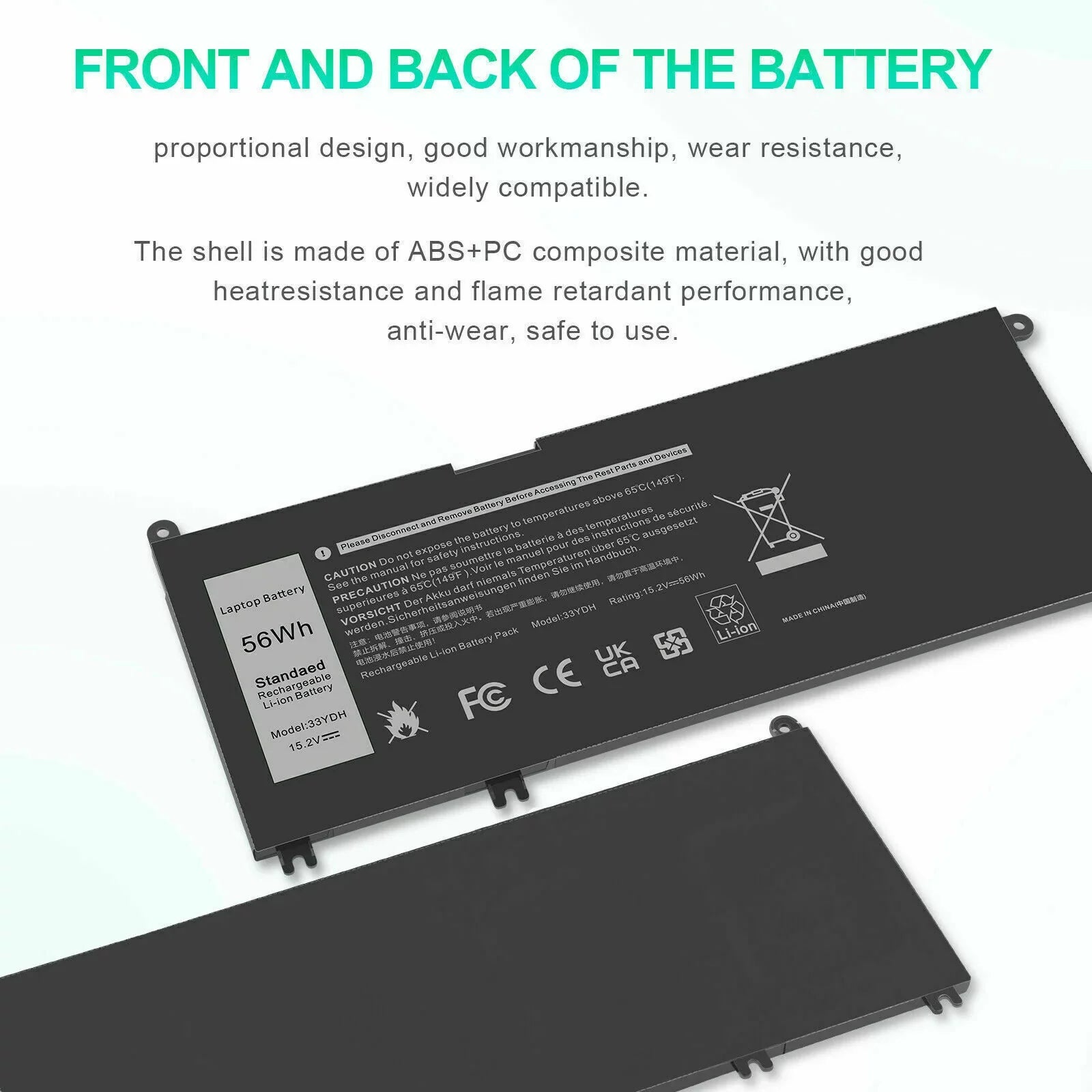 3380 3480 P30E001 Dell 3590 Battery Laptop 33YDH 3580 W7NKD US For Latitude 3490