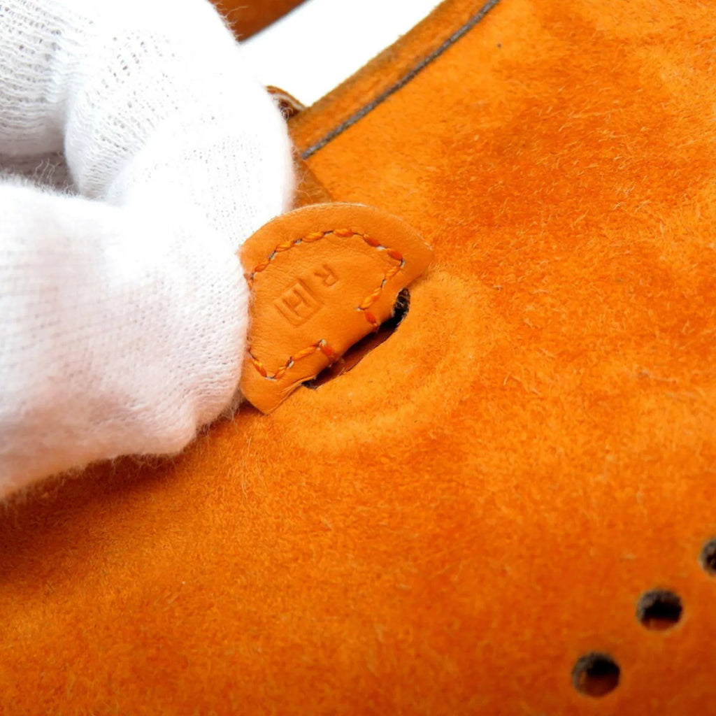 Hermes Bag Orange (Fair) H Pre-Owned TPM 0069HERMES Shoulder Engraved ¡õ Evelyn Dobris