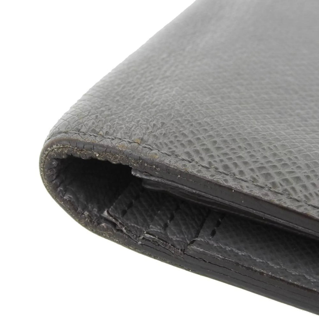 LOUIS VUITTON Long Pre-Owned Brother (Good) Vuitton M32653 Bifold Portefeuille Louis Wallet Glacier Taiga