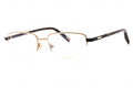 Eyeglasses VCHF55 Women's 08FF Chopard Frame Gold Grey Metal Shiny
