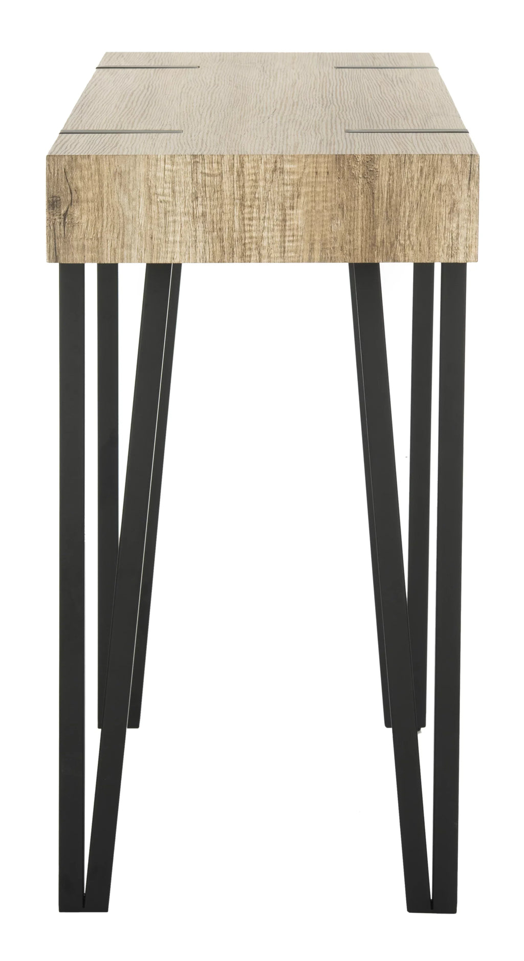 Brown Wood Rectangular SAFAVIEH Console Table, Top Mid-Century Alyssa