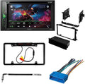 Double Oldsmobile AM/FM Ninety-Eight W/ Pioneer Digital KIT4823 Stereo Media 1994-1996 Kit/in-Dash Touchscreen DIN for Car with AVH-241EX Receiver Bundle DVD/CD 6.2" Camera/Install Bluetooth/Backup