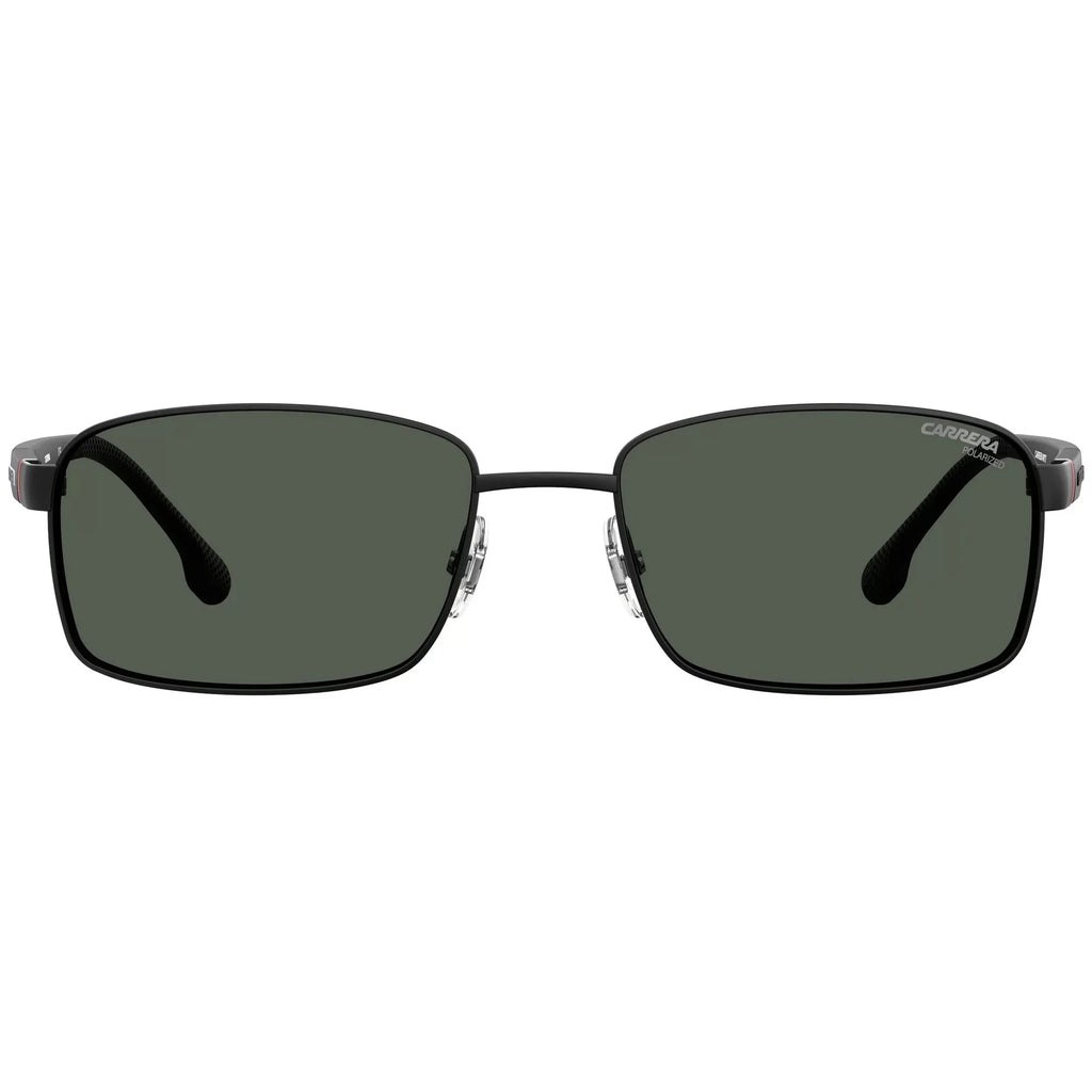 Sunglasses, Gray, Rectangular Carrera 8037/S 18mm 58mm, Black/Polarized Men's