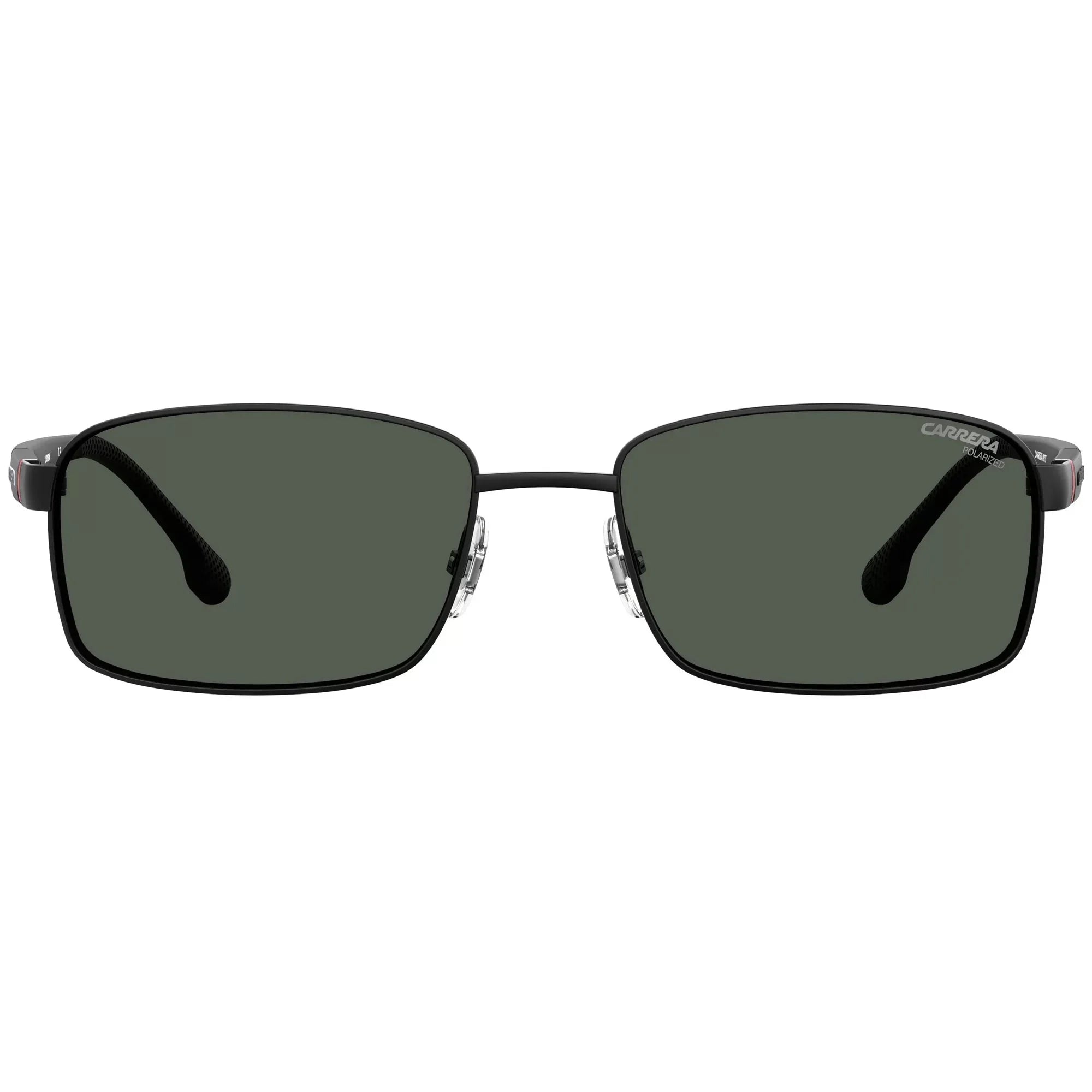 Sunglasses, Gray, Rectangular Carrera 8037/S 18mm 58mm, Black/Polarized Men's