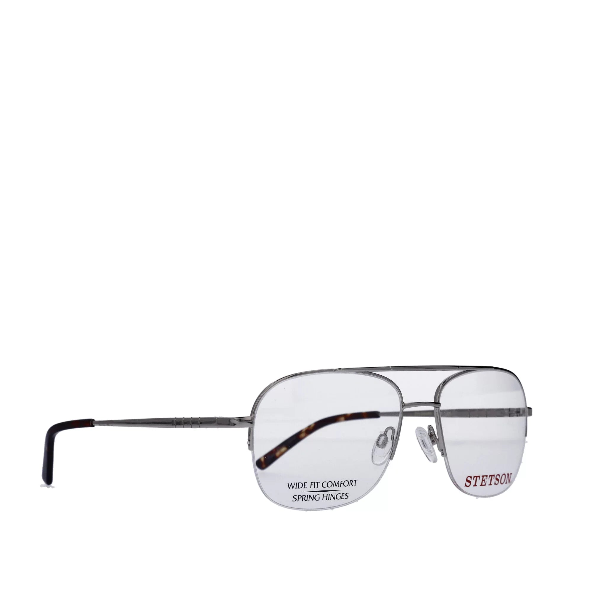 Eyeglasses, Case ST 59-18-150, XL31, Square Gold, with Stetson Men's