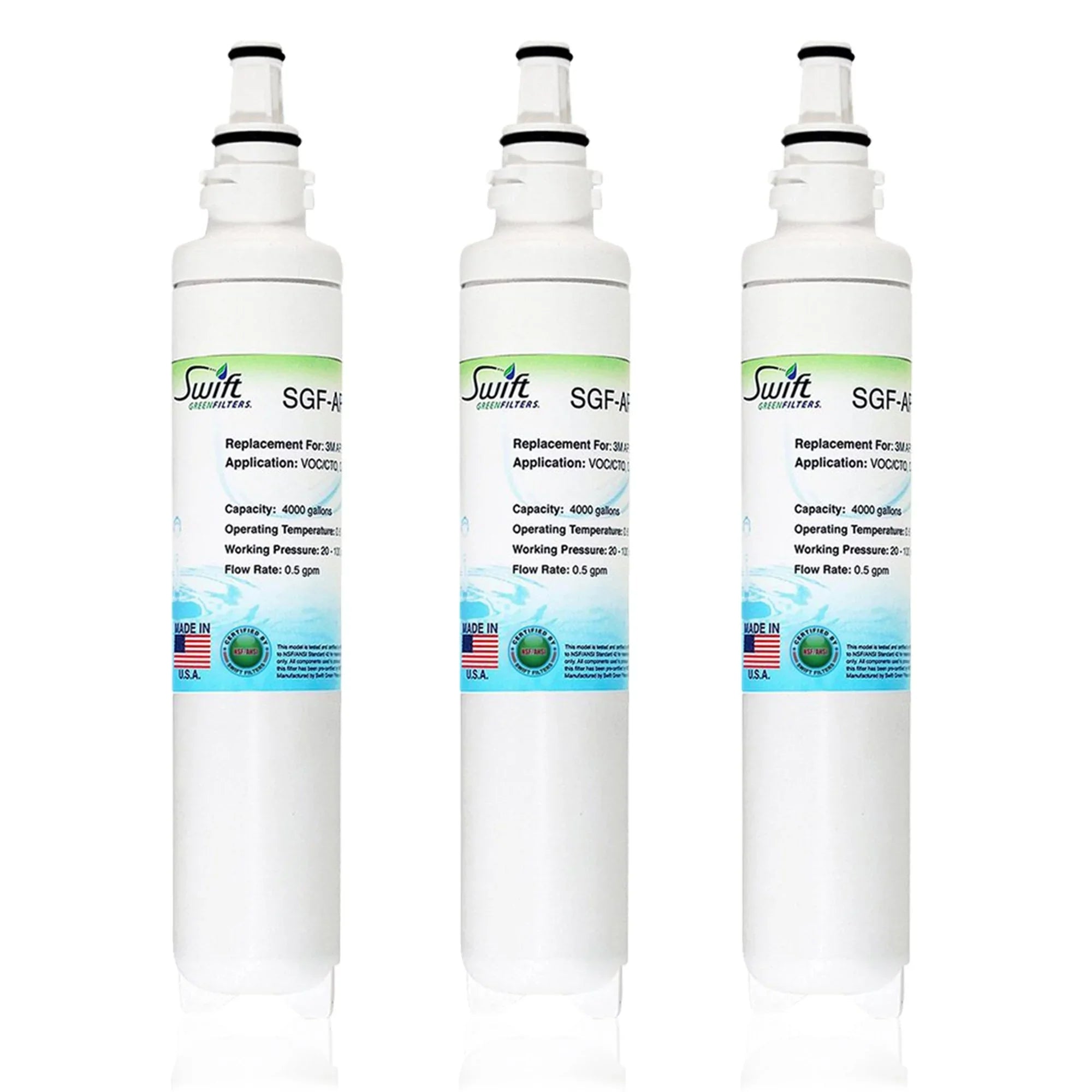 Rx for Filters Swift 3) SGF-AP2-405GS (Pack Filters Water Commercial of Replacement AP2-405GS Green 3M