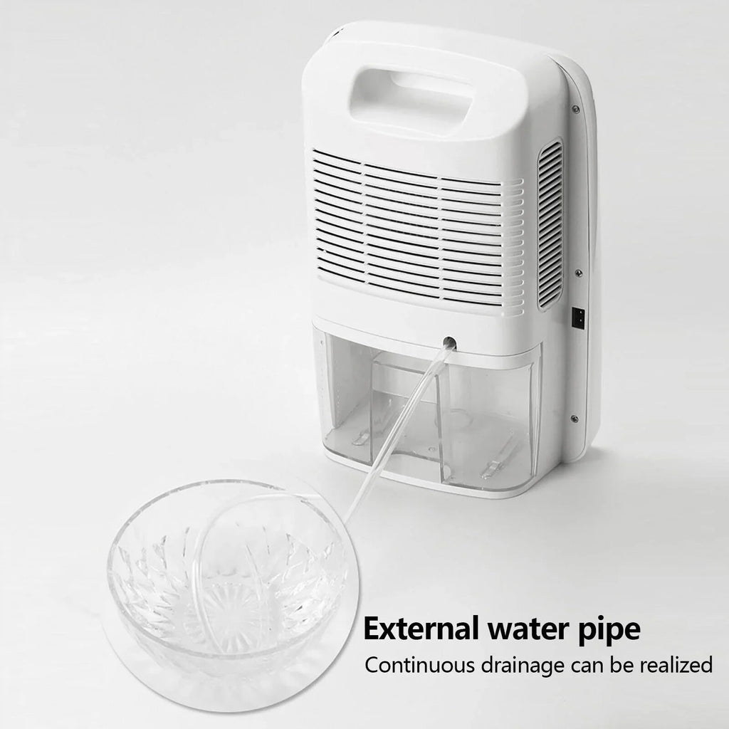 Dryer Water Compact Moisture Tank Hose MIni Caravan Dehumidifier RV Bedroom 2.5L ZhdnBhnos w/ Drain Portable Garage for