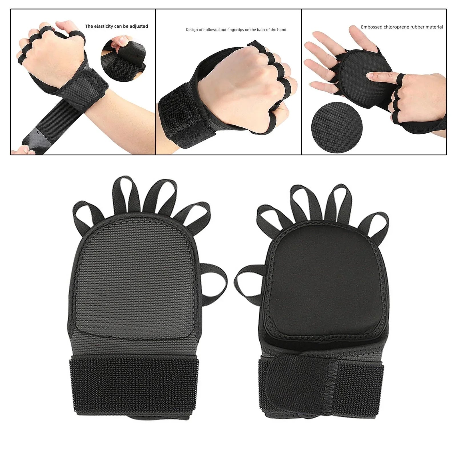 for Kettlebells Shrugs 5xGymnastics Power Deadlifting Hand Grips AMLESO Grips Lifting