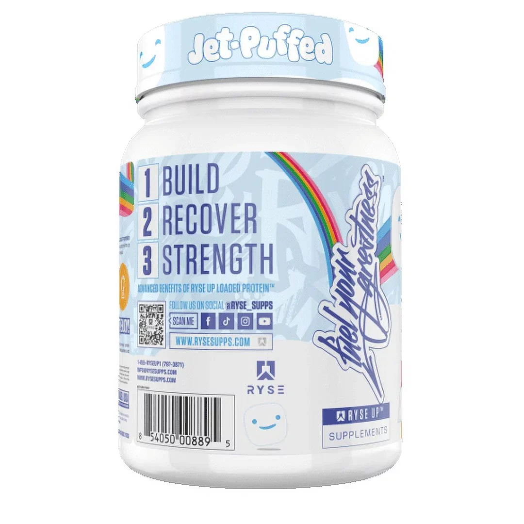 Jet Puffed Protein, Workout Powder, RYSE Servings, Post Marshmallow, Protein 25g Loaded 20