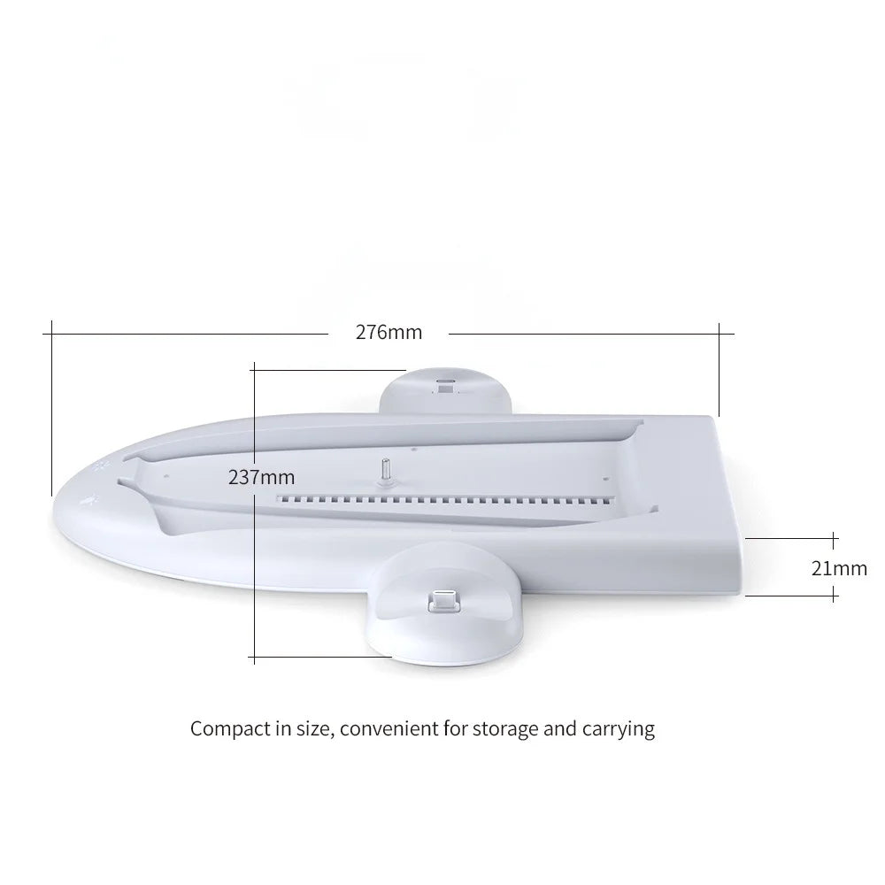 Cooling Console Controller PS5 Station For Cooling Base For Accessories PS5 Slim, Charging RGB with Fast Controller Stand Charger Dual Light