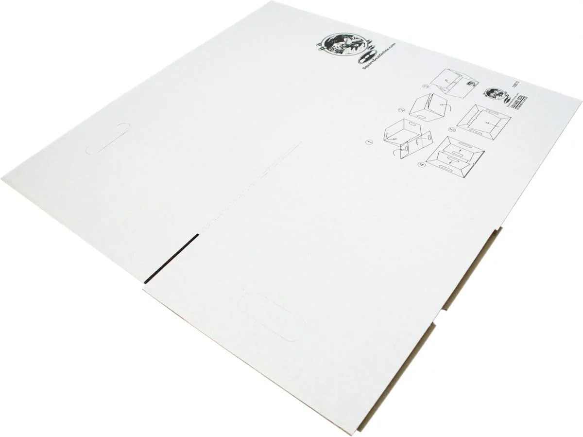 with Record - Records - - to Set or Vinyl of Discs Laser up Storage 10 Sturdy 90 Removable Cardboard 12" Lid #12BC13 Holds Box Boxes