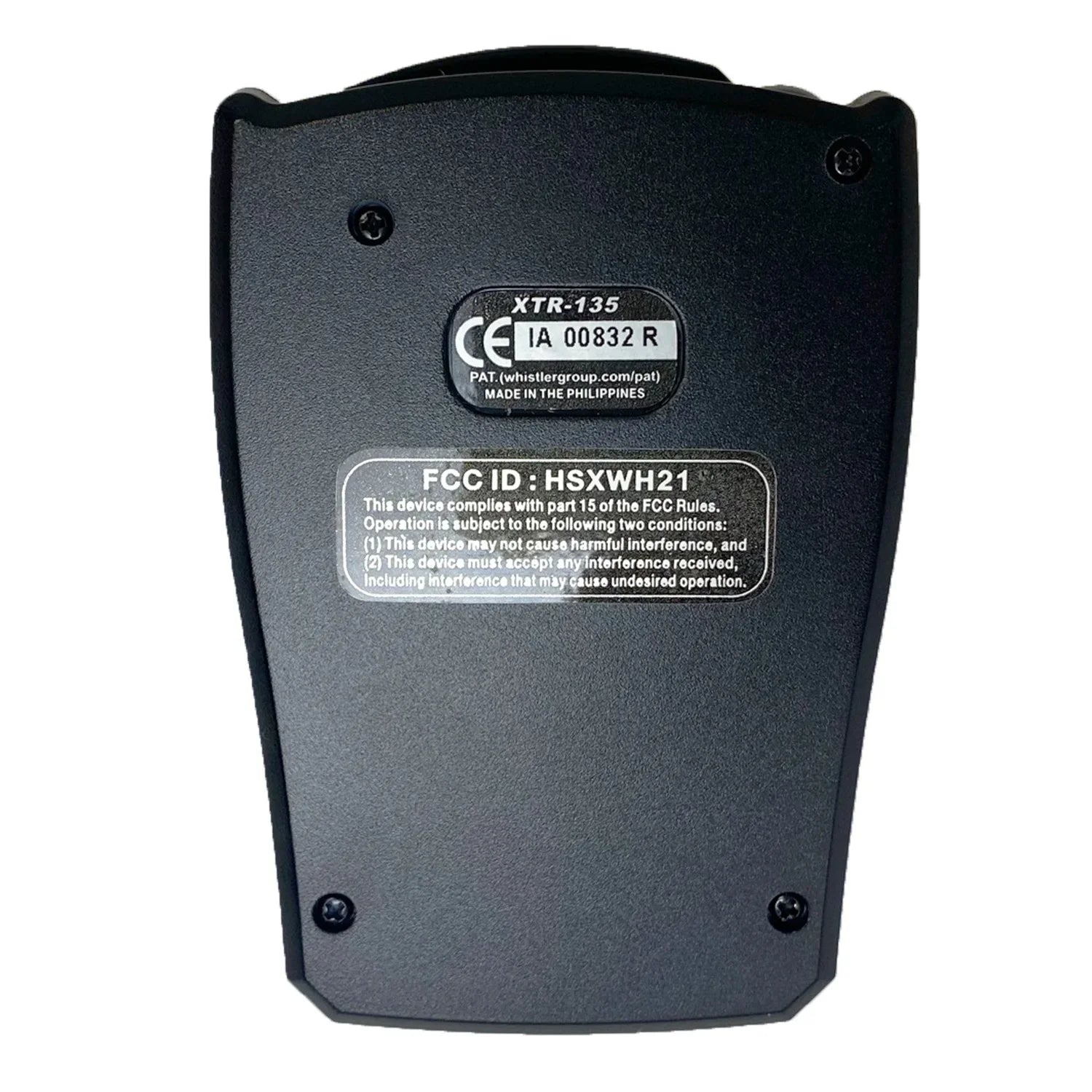 XTR-135 Detector Whistler Laser/Radar