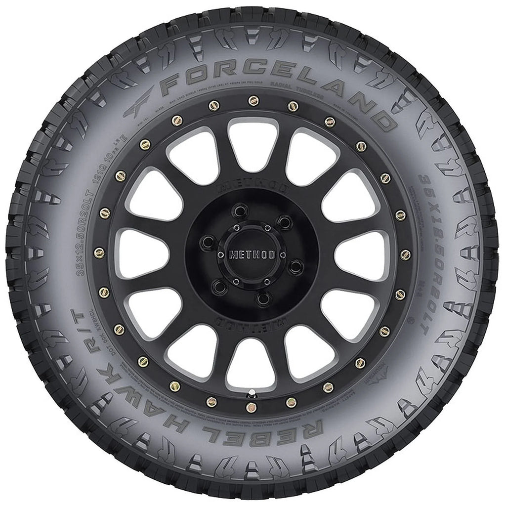 126Q Tire Hawk Rugged R/T Truck Rebel Forceland LT37X12.50R20 Light Terrain E