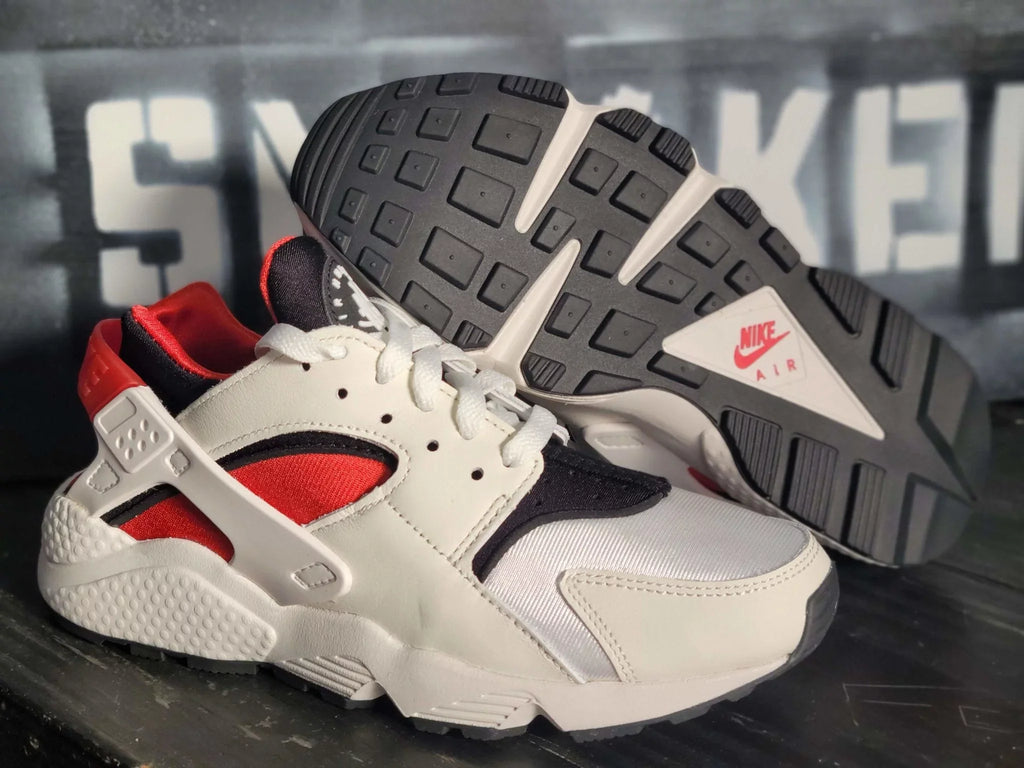 White/Red DH4439-103 Nike Huarache Air Running Shoes Women 7.5