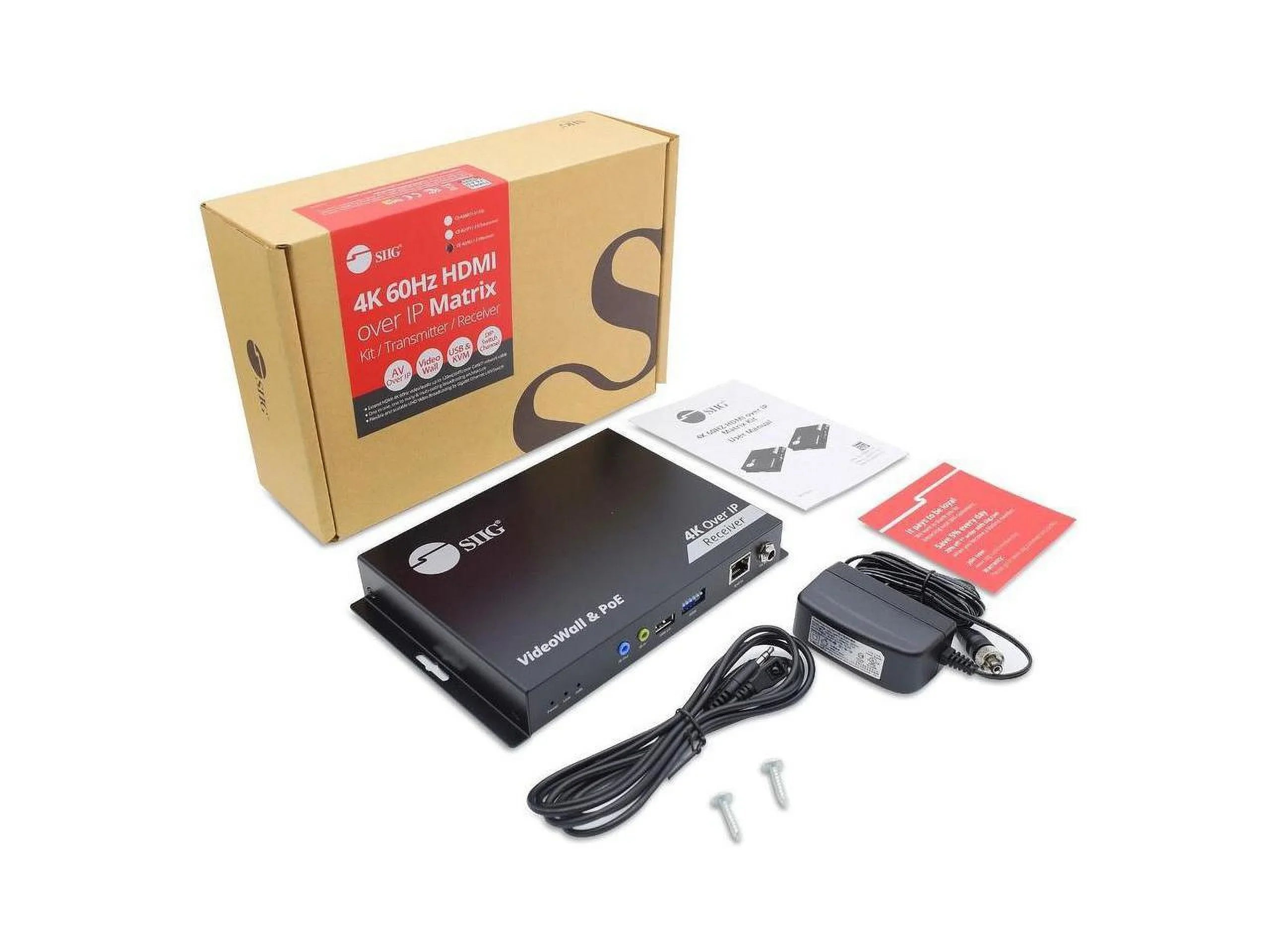 18Gbps RX 60Hz HDMI CEH27G11S1 SIIG 4K 394ft over IP Decoder Matrix