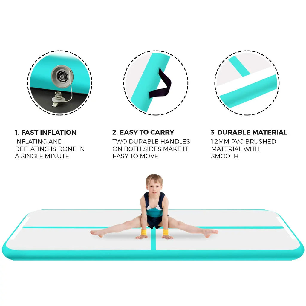 Gymnastics Track air mat Pump Inflatable airtrack Air 5M*1M*0.2M Tumbling Fbsport Gymnastics, for Tumbling,Parkour, Practice Floor with Electric Home