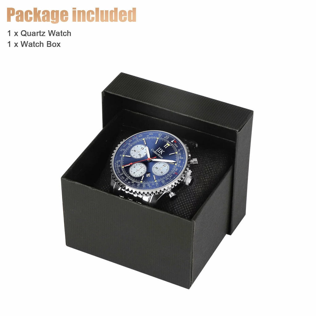 Luminous Hombre De Steel Stainless Bracelet Watch Waterproof Men Quartz Relojes