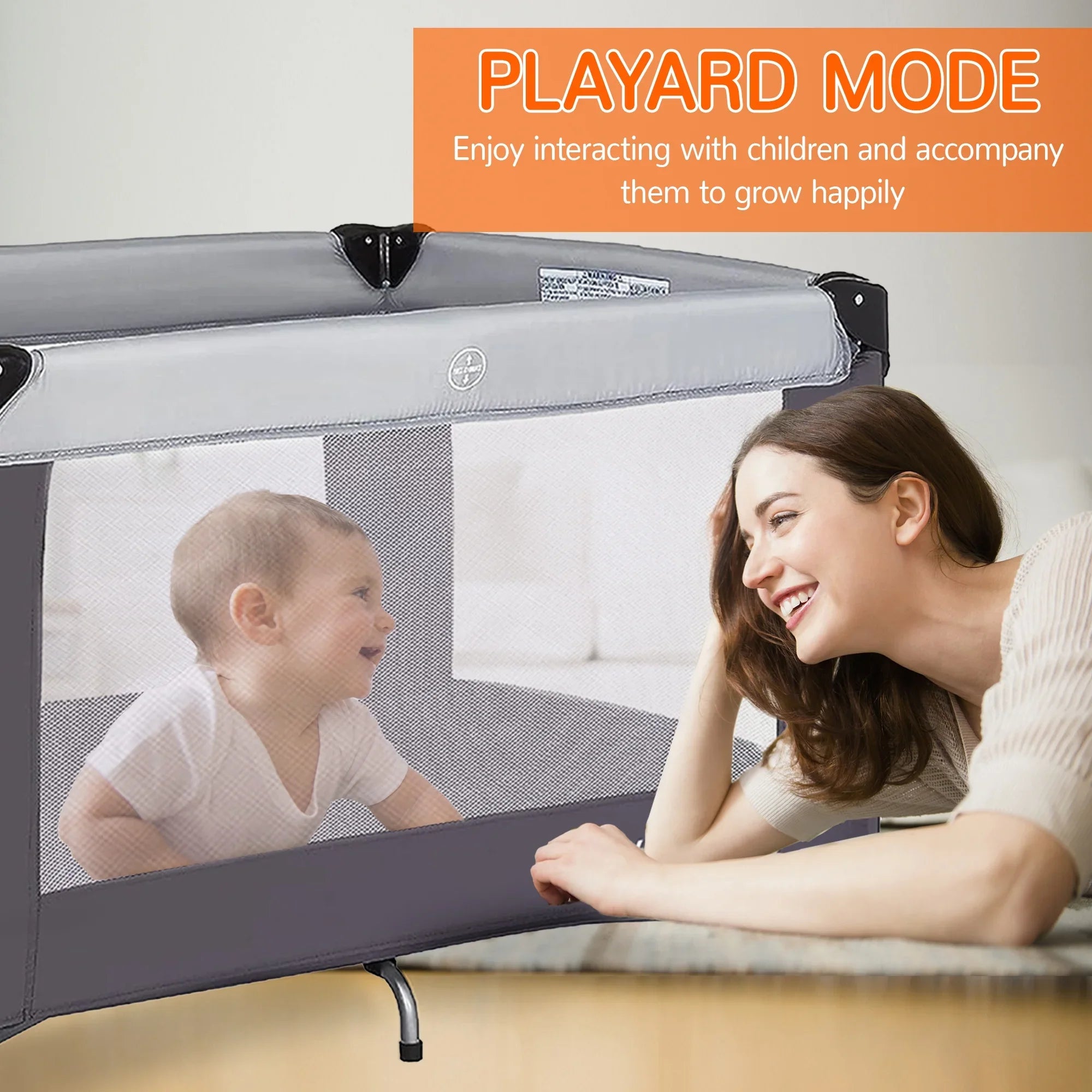 Yadala Pack One-Press Baby for Playpen Portable n Playard, Baby Newborn Toddler Setup Play,