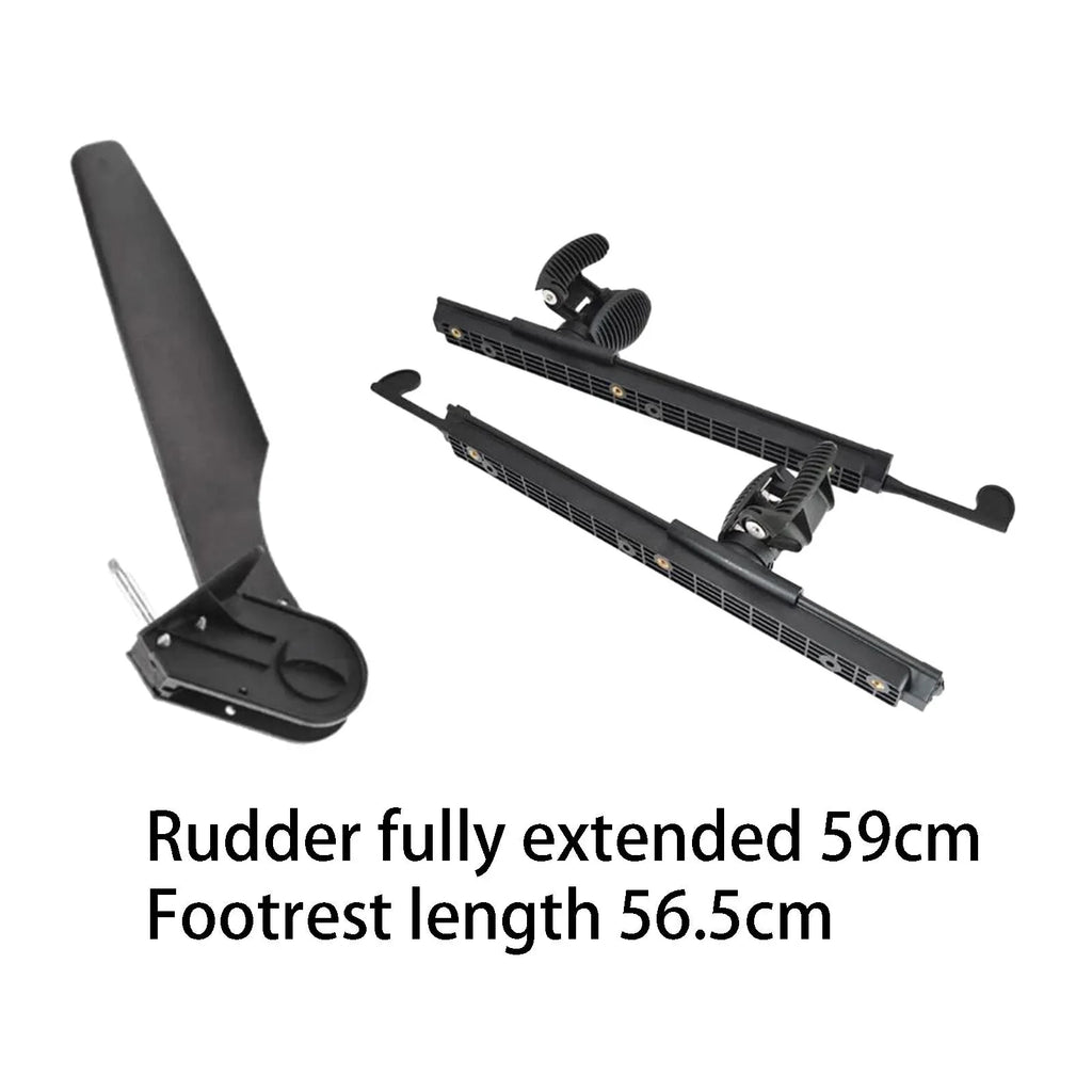 Kayak Fishing Pegs Brace Boat Pedals with Canoeing for Foot Boat Watercraft Marine Tail Accessories kesoto Rudder Kayak Foot Rudder