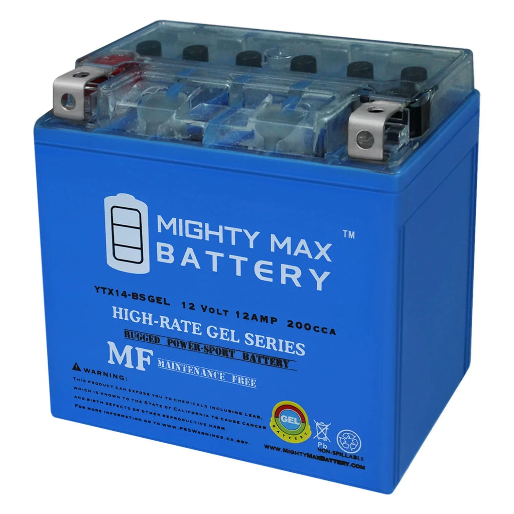 Battery YTX14-BS Aprilia 900 for Dorsoduro GEL Replacement 2017