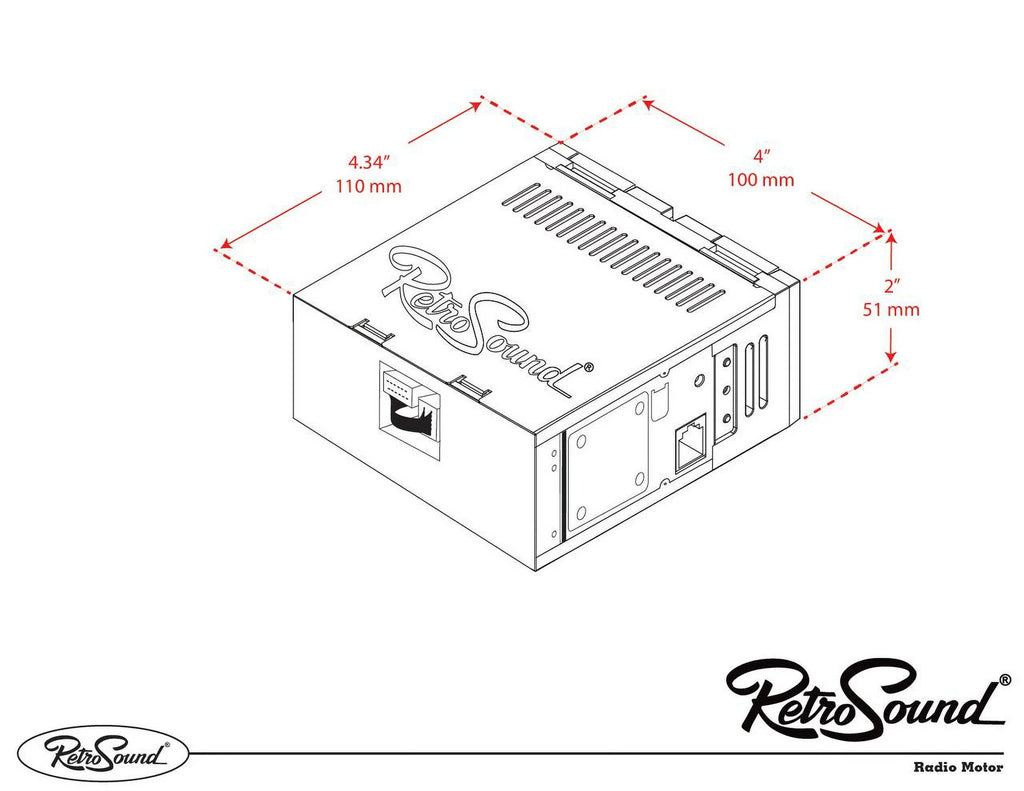 Bluetooth, Ranchero with RetroRadio LABC-M1-121-55P-75PF4 Ford Compatible Features AM/FM AUX, Include 1977-79