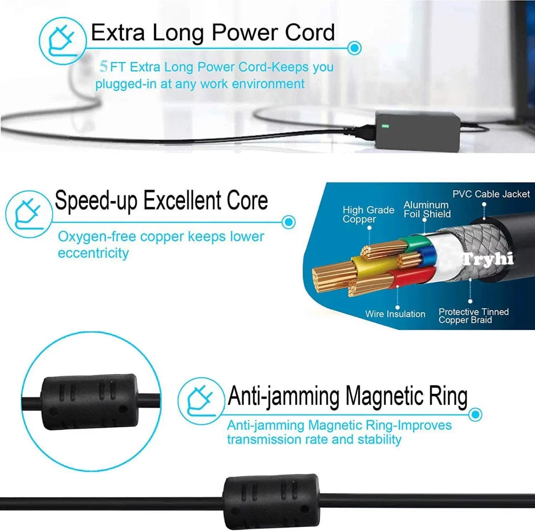 Adapter Supply Laptop 7390 Notebook 15 7590 P70F001 P70F002 Power 2-in-1 P76F001 New 7586 13 7580 Cord Inspiron 15 7573 P70F001 Adapter P113G001 Power for 15 Dell 15 P84F001 AC 15 7570 Charger