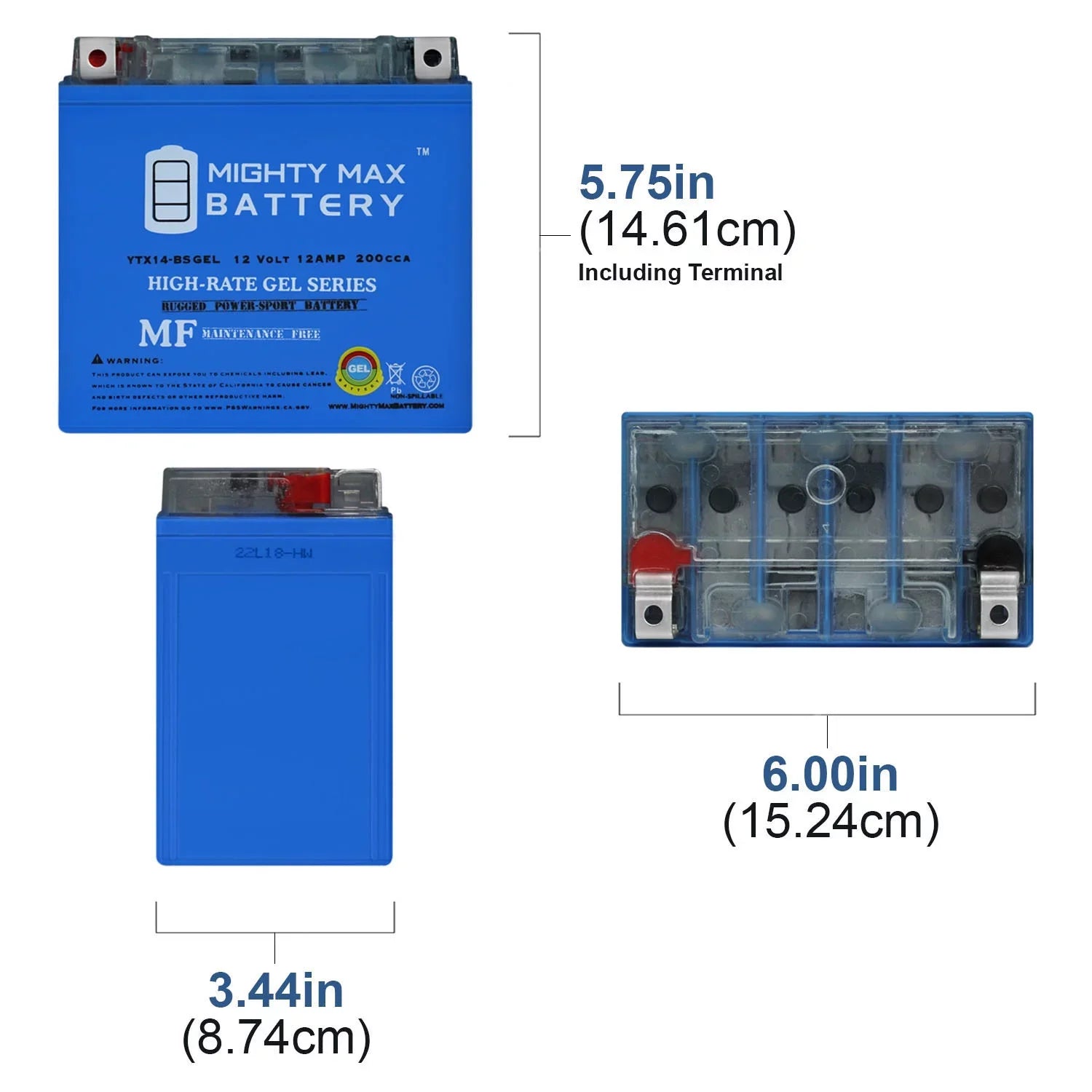 Battery YTX14-BS Aprilia 900 for Dorsoduro GEL Replacement 2017