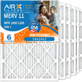 7 Air HVAC FPR to Pack by 6 MERV MPR Comparable AIRX 11 CLEAN Premium Filters Filter Air 14x24x1 Pleated 14x24x1 Conditioner USA Furnace FILTERS Made WICKED 1200 MPR AIR. & Electrostatic Filter 1000,