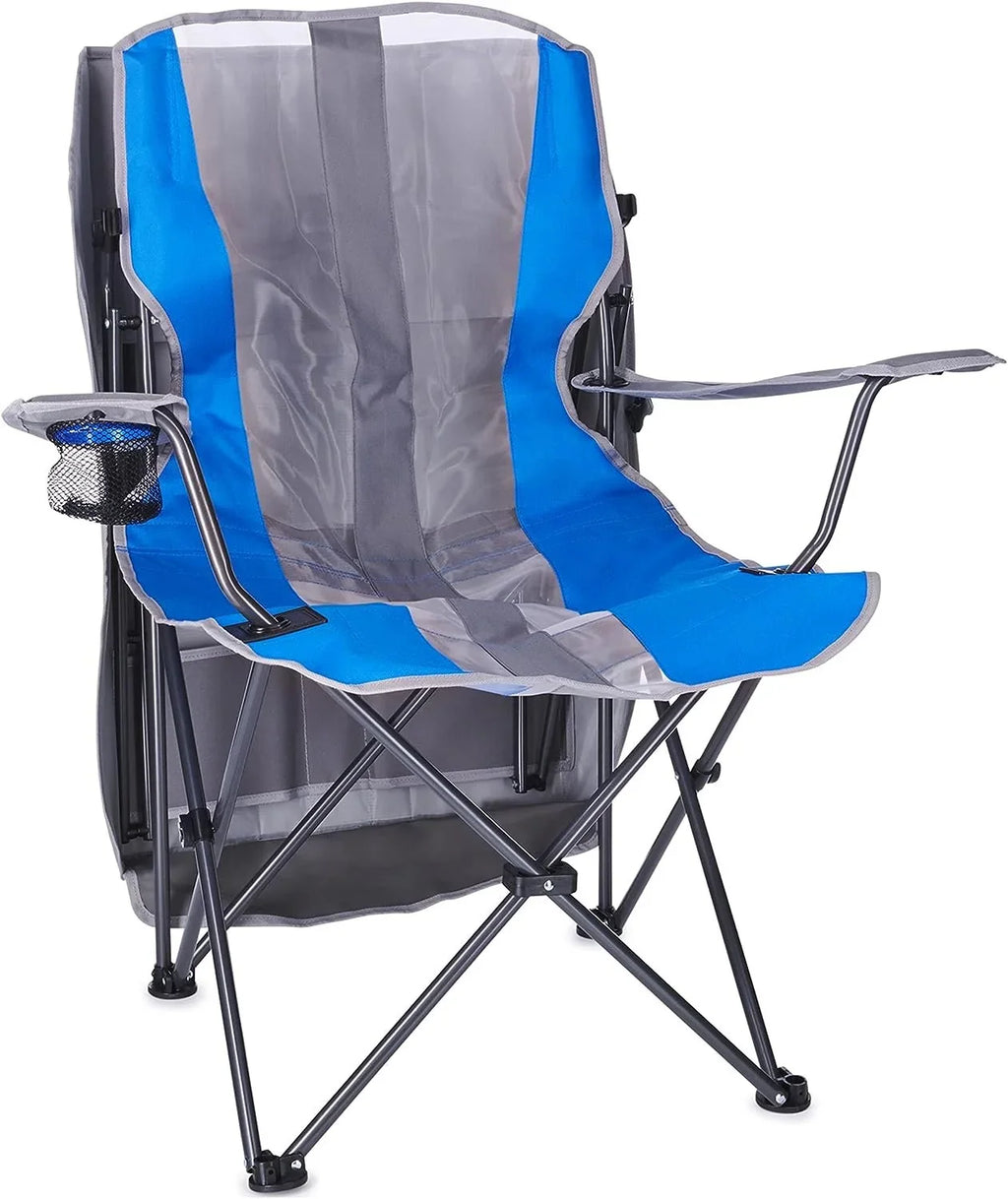 and Foldable Tailgates, for Canopy Chair Original Outdoor Grey/Blue Camping, Kelsyus Events,