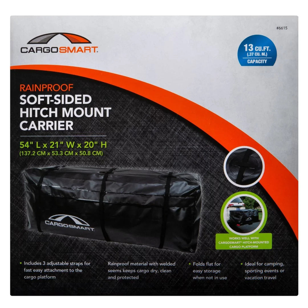 6615 ft, Hitch Bag, Mount Black CargoSmart Automotive Cargo Waterproof Cubic 13