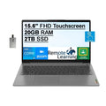 Ideapad Card Iris FHD PCIe Keyboard, Core Laptop 2TB RAM, 2021 Intel SSD, HD Audio, Xe Backlit 20GB USB Grey, Dolby Win 15.6" 32GB Lenovo Computer, Graphics, i5-1135G7, 3 Touchscreen 11S, Webcam,