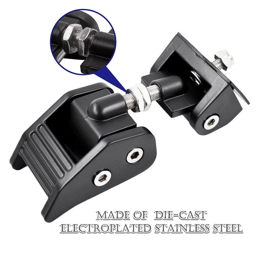for of 07-18 Mind Jeep Catch - and Premium Wrangler Peace Latch Protection JLLOM Reliable Lock Set Hood JK