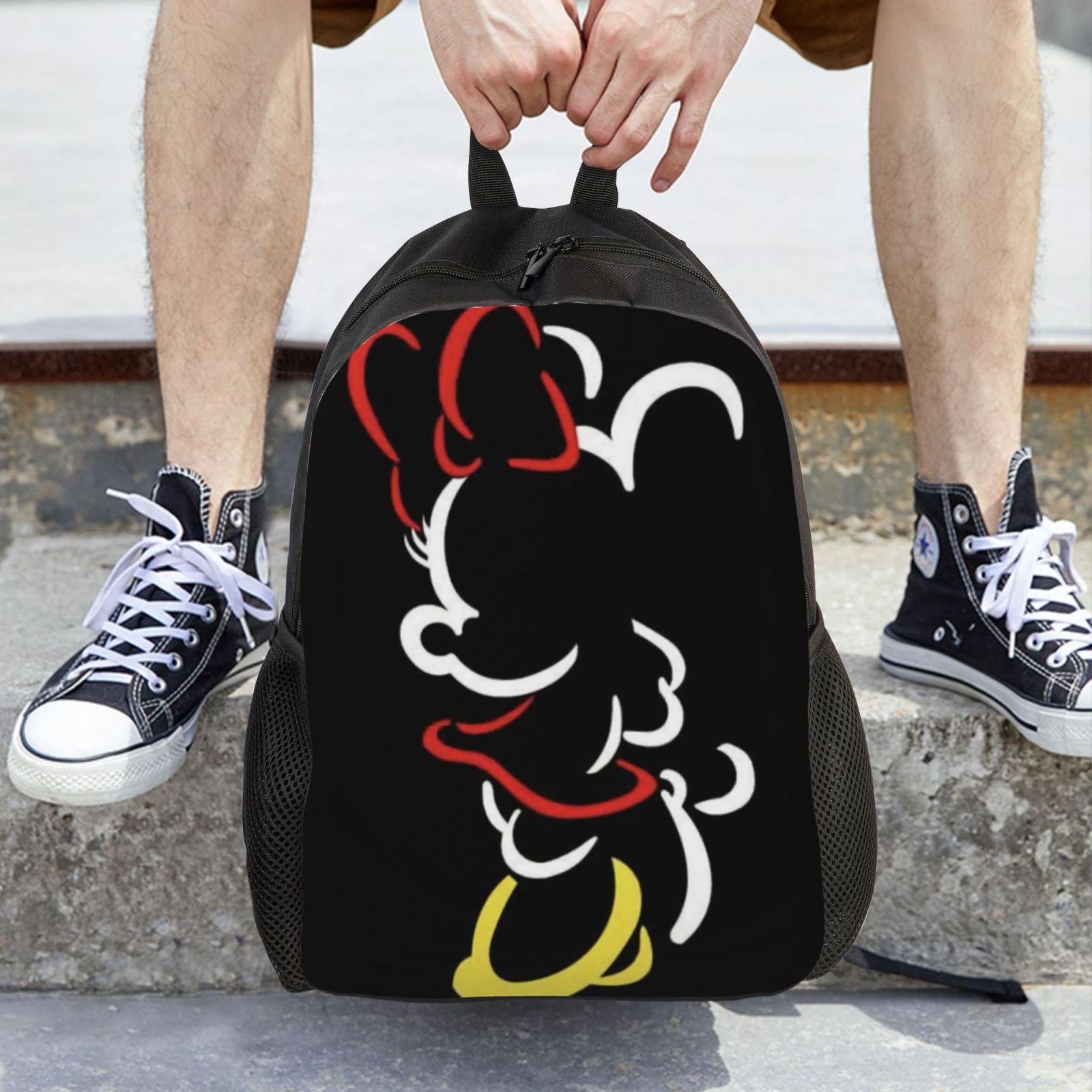 Cartoon Minnie Multipurpose 3D Anime Backpacks Backpack Casual Printed Bags Daypacks Travel