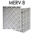 MERV - Actual Air 6PK 8 | Pleated Size 11.625x29.5x.75 Filter 12x30x1