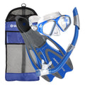 U.S. Seabreeze Fins, Set II Mask, Divers Bag Cozumel Snorkel, Gear ProFlex Adult
