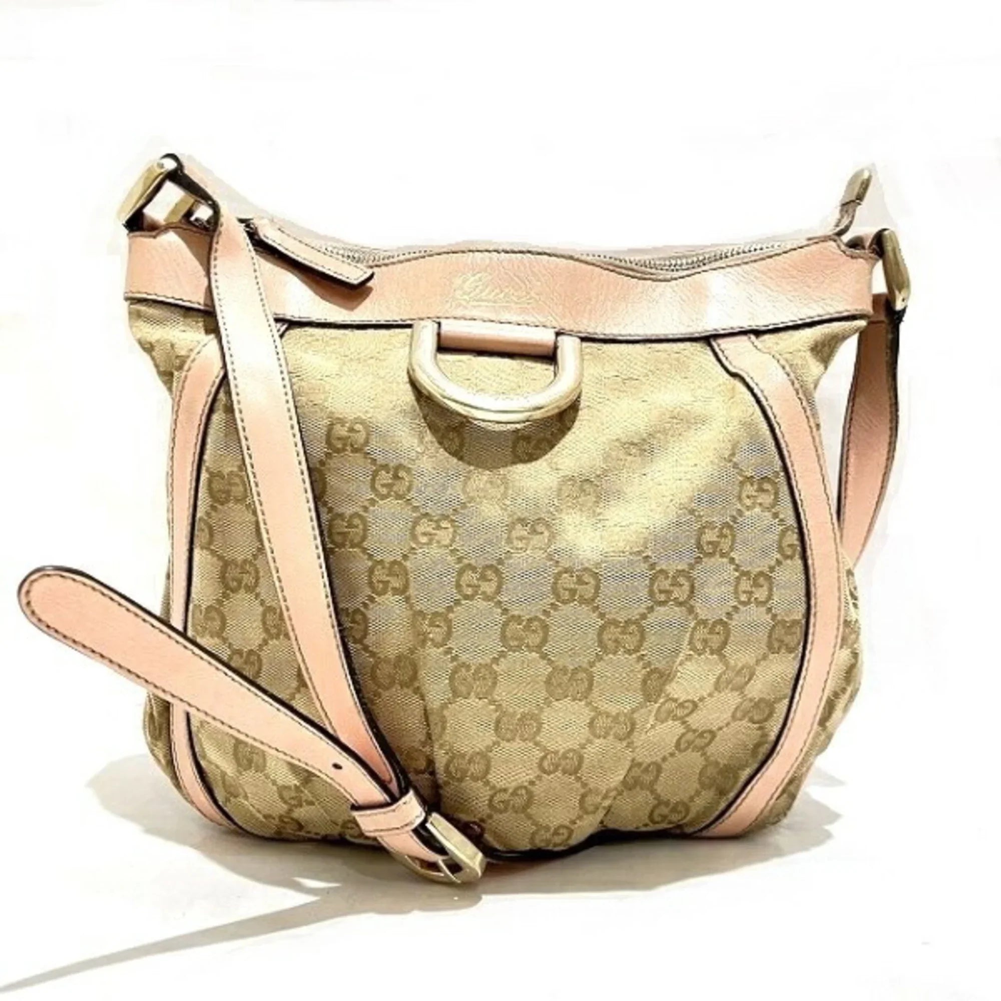 (Good) Shoulder Pre-Owned GUCCI Ladies 203257 Canvas Abbey GG Bag