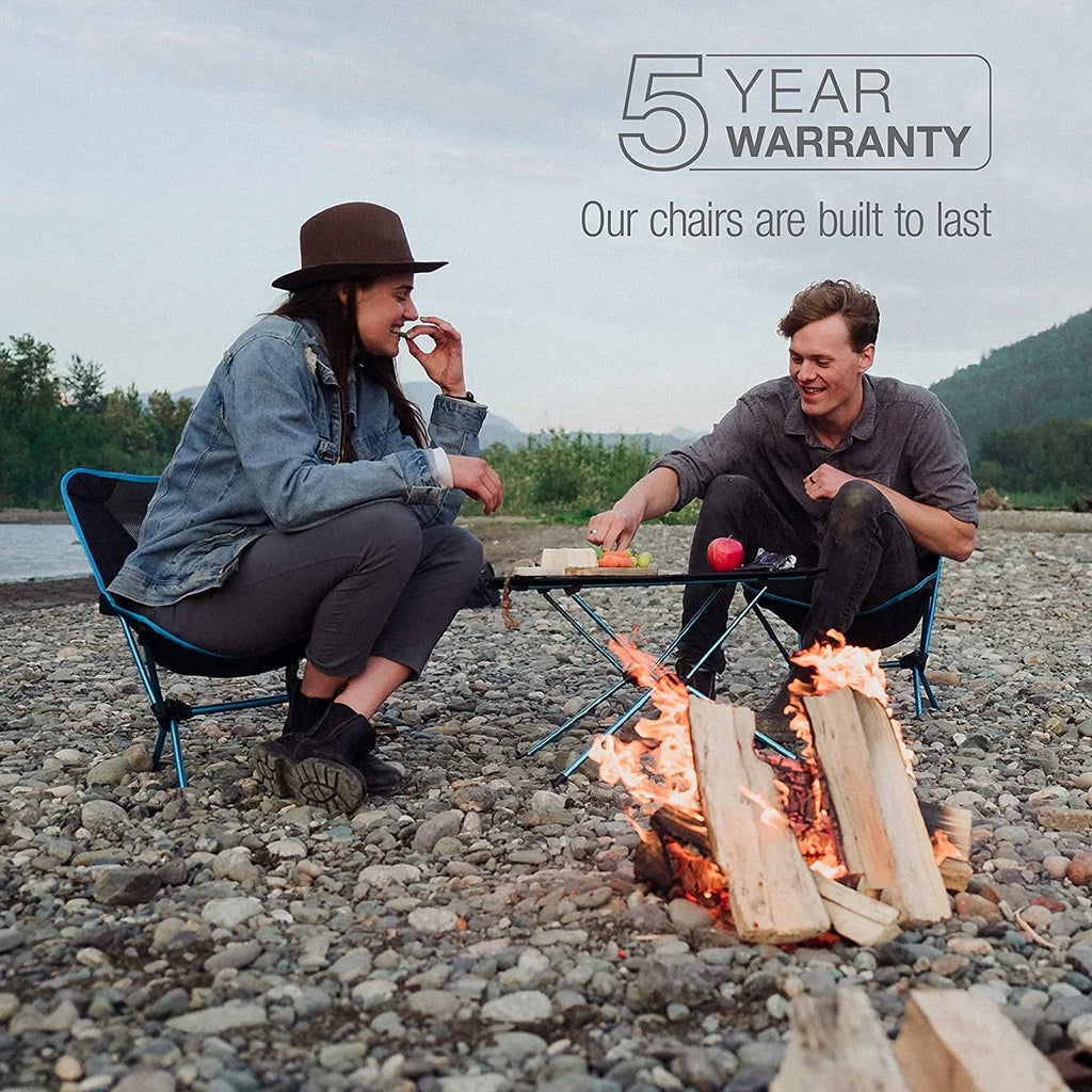 Chair, Camping Two Collapsible Bandana, High-Back, Pockets YUNWEN with Rainbow Chair Ultralight,