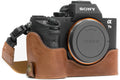 and II Case II, Leather Sony MG1130 Strap Half MegaGear Genuine A7 - Camera A7S A7R II, Dark Alpha Brown