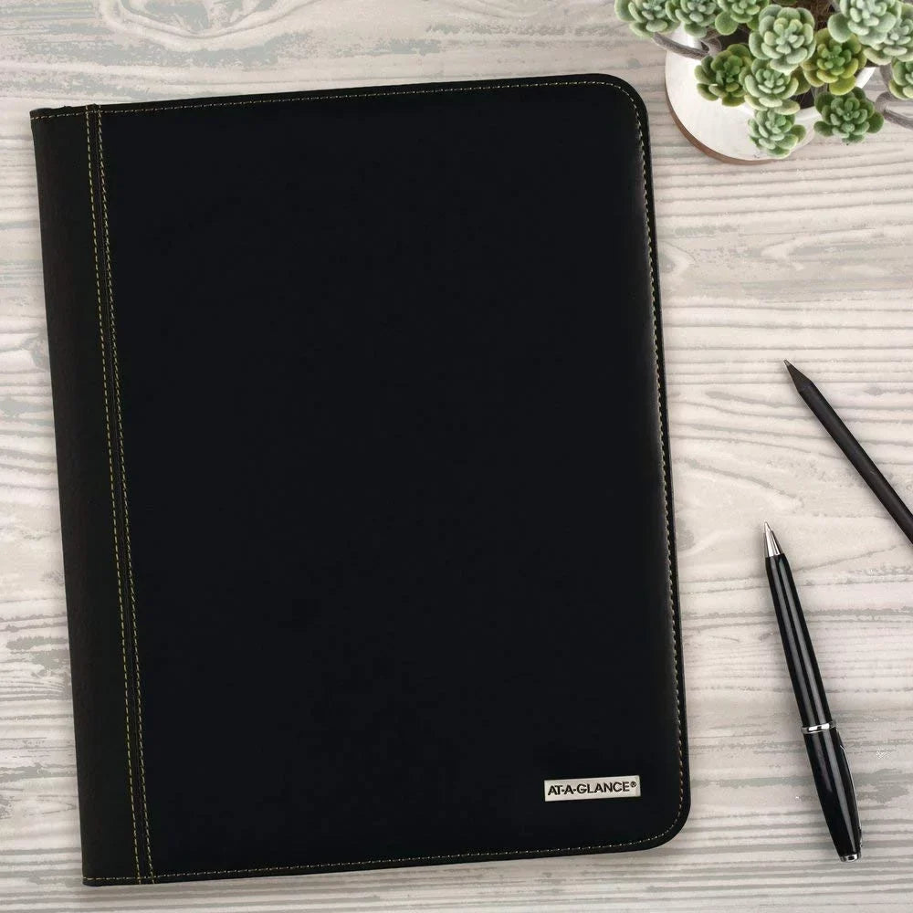 Black, to 11", Monthly 9" January Executive 2020 2021 AT-A-GLANCE? Padfolio, January x 13-Month