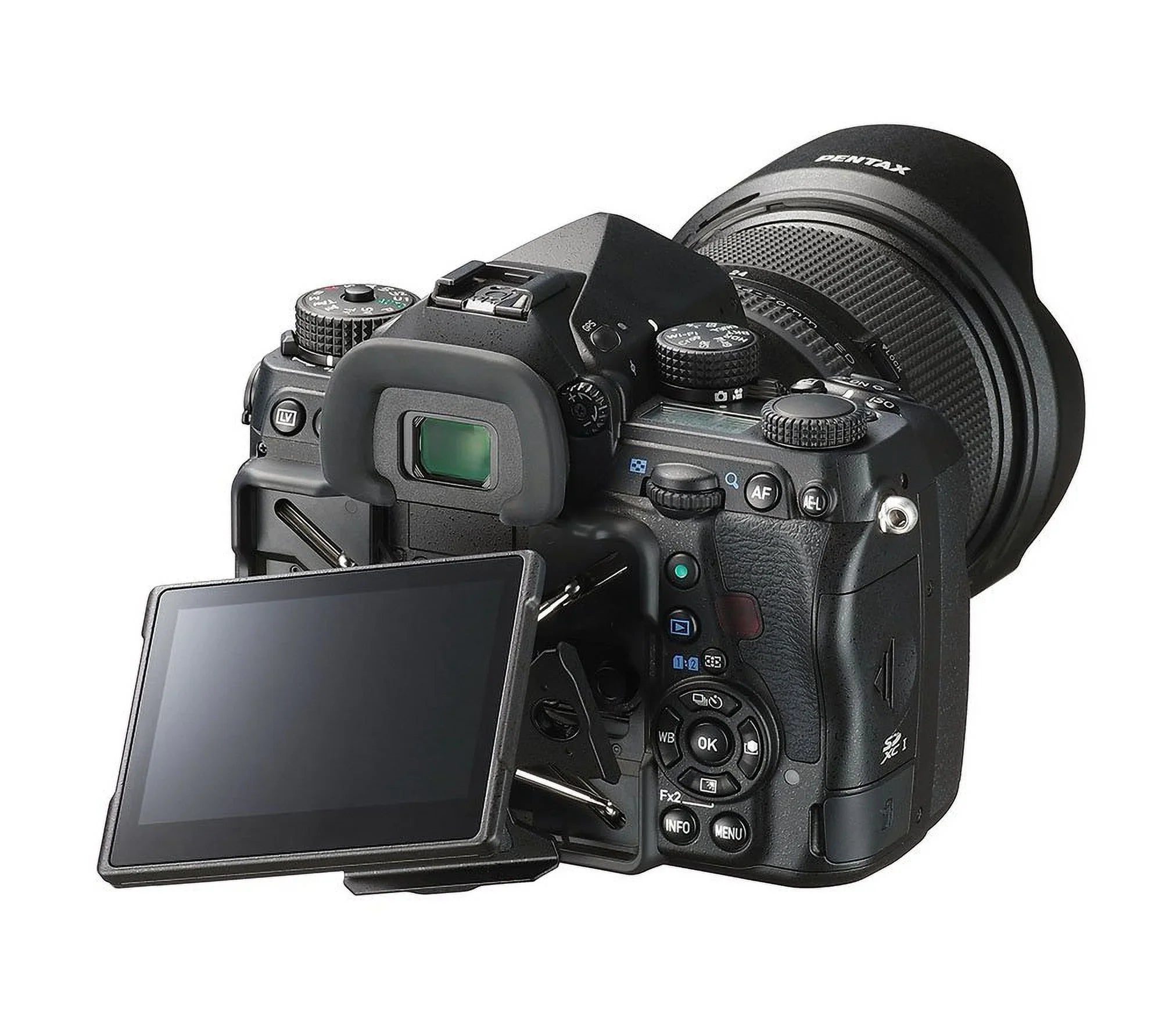 Black Restored Body Pentax TFT Only, with DSLR 3.2" K-1 Weather Mark Resistant Refurbished 36MP LCD, II