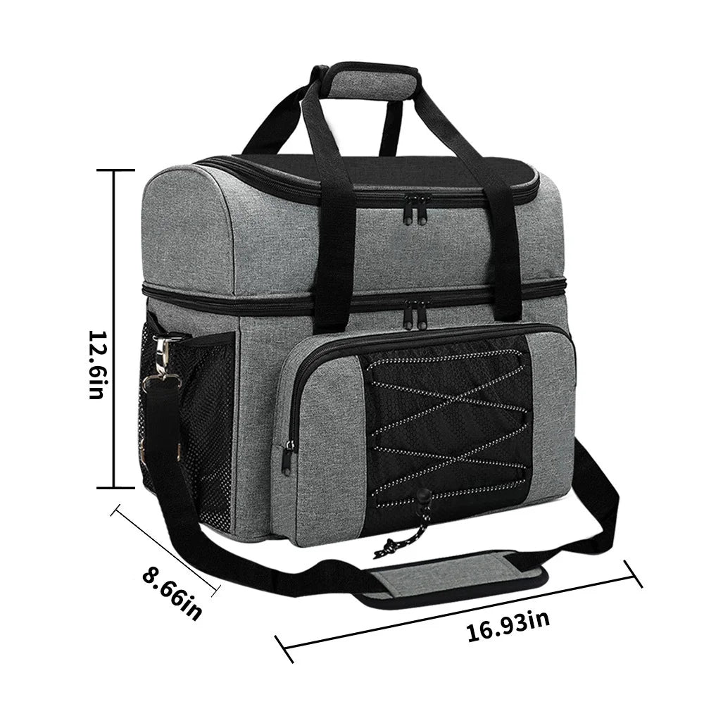 Pair Portable and for Balls Mens Tote for 2 to Double Bowling Ball with Bowling Shoes of Holder 16 up Padded Bowling Bag Bag Ball