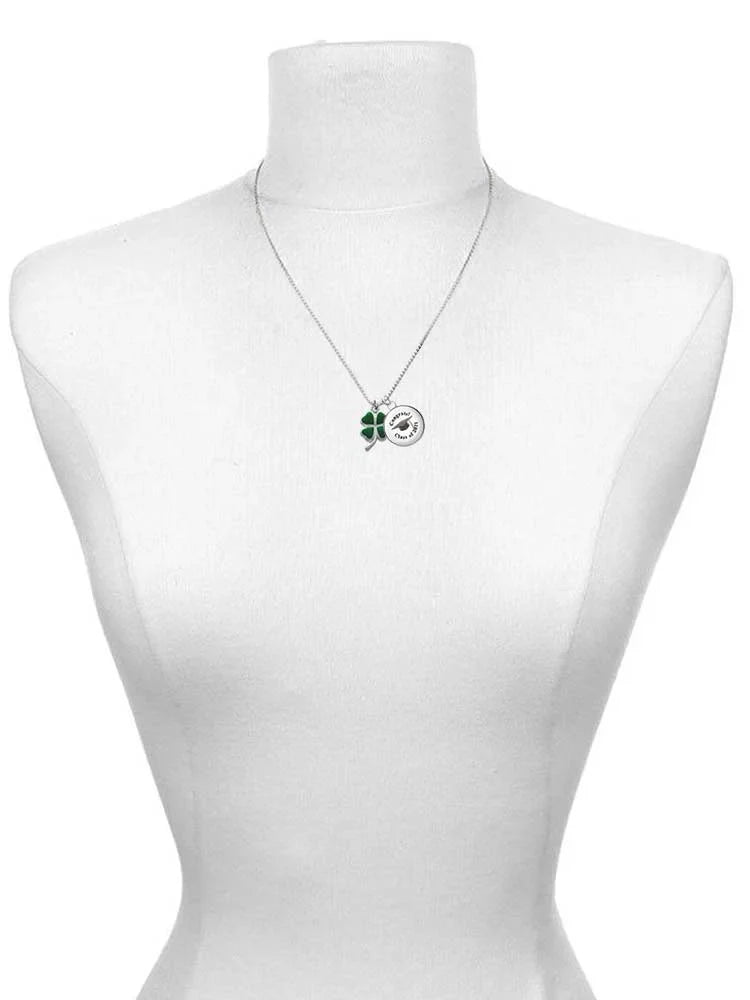 Heart Leaf Clover Teachers Do Rubber Silvertone Leaves with Bracelet Black Virtually Four Anything Can Delight Dome Green Jewelry Charm