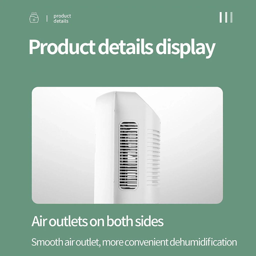 Dryer Water Compact Moisture Tank Hose MIni Caravan Dehumidifier RV Bedroom 2.5L ZhdnBhnos w/ Drain Portable Garage for
