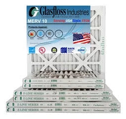 x -Qty:4 Air Glasfloss Made MERV Filter 24x36x1 (Actual 35.5x7/8 Furnace 10 - in Size: - inch) USA 23.5 -