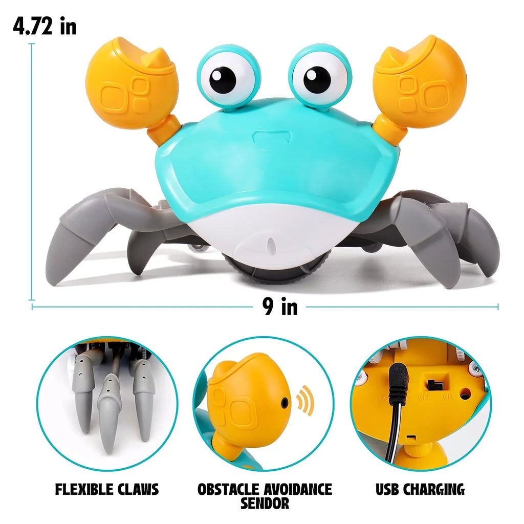 Gift Months Toddlers Crawling Sensory For And Years 6-12 Kids Kids Tummy 0-6 And Melitta Cognitive Time, And Crab Learning Crawl Development Favorite Little Multiuse - Cute